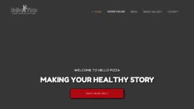 What Hellopizzastory.com website looked like in 2021 (3 years ago)