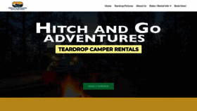 What Hitchandgoadventures.com website looked like in 2021 (3 years ago)