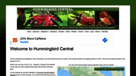 What Hummingbirdcentral.com website looked like in 2021 (3 years ago)