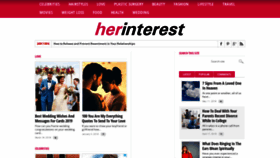 What Herinterest.com website looked like in 2021 (3 years ago)