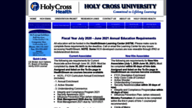 What Holycrossuniv.com website looked like in 2021 (3 years ago)