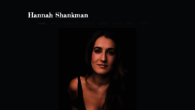 What Hannahshankman.com website looked like in 2021 (5 years ago)