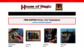 What Houseofmagic.com website looked like in 2021 (3 years ago)