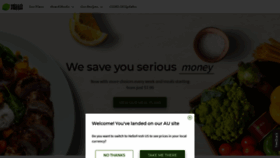 What Hellofresh.com.au website looked like in 2021 (3 years ago)