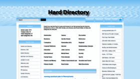 What Harddirectory.info website looked like in 2021 (3 years ago)