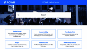 What Help.powr.io website looked like in 2021 (3 years ago)