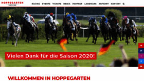 What Hoppegarten.com website looked like in 2021 (3 years ago)