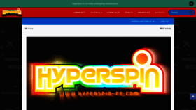 What Hyperspin-fe.com website looked like in 2021 (3 years ago)