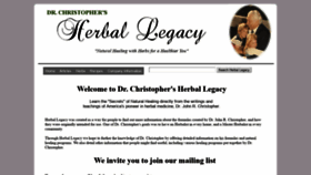 What Herballegacy.com website looked like in 2021 (3 years ago)