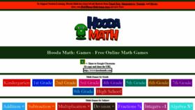 What Hoodamaths.com website looked like in 2021 (3 years ago)