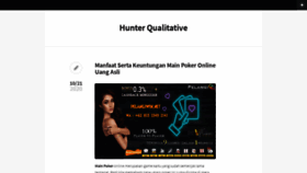 What Hunterqualitative.com website looked like in 2021 (3 years ago)