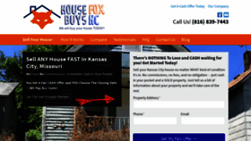 What Housefoxbuyskc.com website looked like in 2021 (3 years ago)