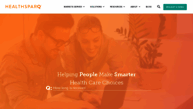 What Healthsparq.com website looked like in 2021 (3 years ago)