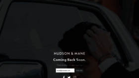 What Hudsonandmane.com website looked like in 2021 (3 years ago)