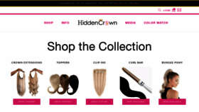 What Hiddencrownhair.com website looked like in 2021 (3 years ago)