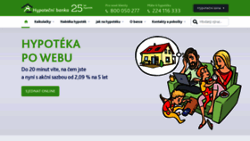 What Hypotecnibanka.cz website looked like in 2021 (3 years ago)