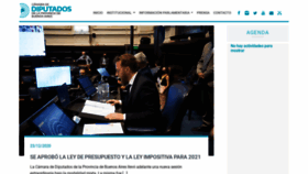 What Hcdiputados-ba.gov.ar website looked like in 2021 (3 years ago)