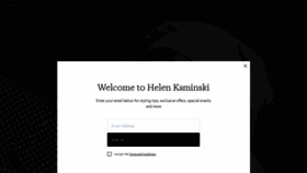 What Helenkaminski.com website looked like in 2021 (3 years ago)