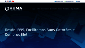 What Huma.com.br website looked like in 2021 (3 years ago)
