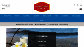 What Hawaiicoffeecompany.com website looked like in 2021 (3 years ago)