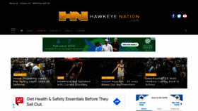 What Hawkeyenation.com website looked like in 2021 (3 years ago)