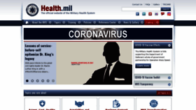 What Health.mil website looked like in 2021 (3 years ago)