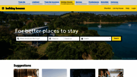 What Holidayhouses.co.nz website looked like in 2021 (3 years ago)