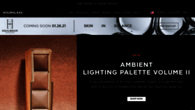 What Hourglasscosmetics.com website looked like in 2021 (3 years ago)