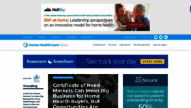 What Homehealthcarenews.com website looked like in 2021 (3 years ago)