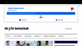 What Healthsamachar.in website looked like in 2021 (3 years ago)