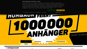 What Humbaur.com website looked like in 2021 (3 years ago)