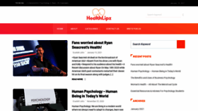 What Healthlipz.com website looked like in 2021 (3 years ago)