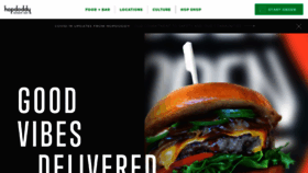 What Hopdoddy.com website looked like in 2021 (3 years ago)