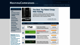 What Hostingcompanies.com website looked like in 2021 (3 years ago)