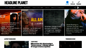 What Headlineplanet.com website looked like in 2021 (3 years ago)
