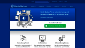What Handybackup.net website looked like in 2021 (3 years ago)