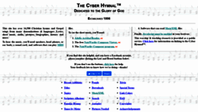 What Hymntime.com website looked like in 2021 (3 years ago)