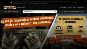 What Hornbach.sk website looked like in 2021 (3 years ago)