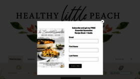 What Healthylittlepeach.com website looked like in 2021 (3 years ago)
