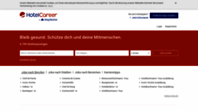 What Hotelcareer.de website looked like in 2021 (3 years ago)