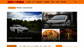 What Hotdog.hu website looked like in 2021 (3 years ago)