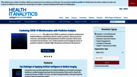 What Healthitanalytics.com website looked like in 2021 (3 years ago)