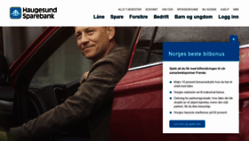 What Haugesund-sparebank.no website looked like in 2021 (3 years ago)