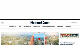 What Homecaremag.com website looked like in 2021 (3 years ago)