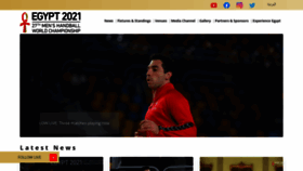 What Handballegypt2021.com website looked like in 2021 (3 years ago)