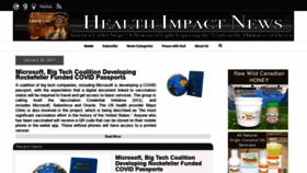 What Healthimpactnews.com website looked like in 2021 (3 years ago)