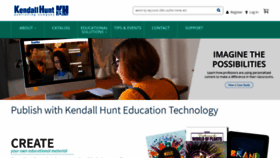 What He.kendallhunt.com website looked like in 2021 (3 years ago)