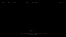 What Hollyhunt.com website looked like in 2021 (3 years ago)