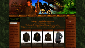 What Hunting-shop.cz website looked like in 2021 (3 years ago)