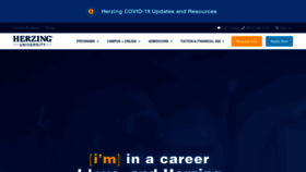What Herzing.edu website looked like in 2021 (3 years ago)